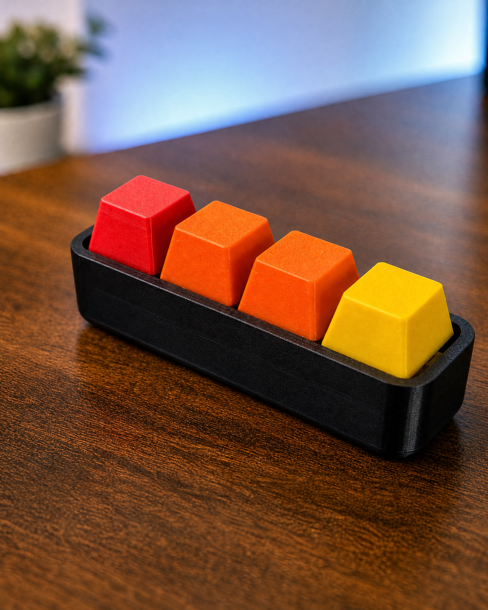 4 Key Clicker desk detail